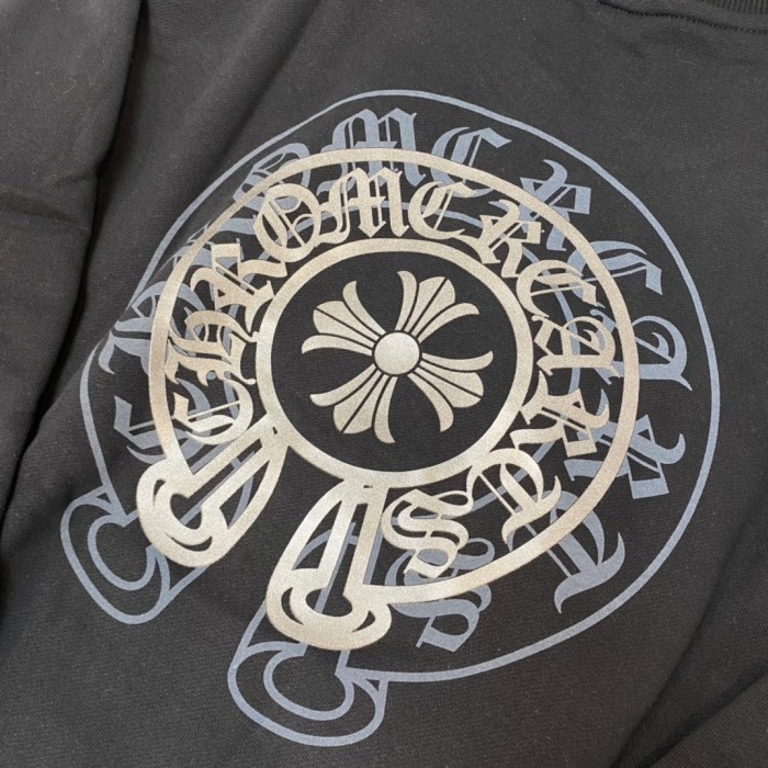 1:1 quality version Double crewneck pullover with horseshoe print Sweatshirt 2 colors