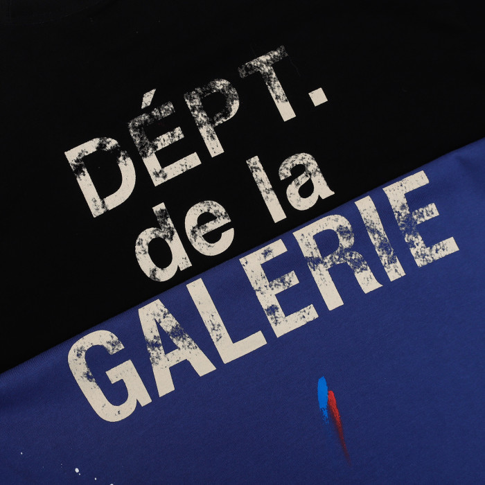 Split small letter graffiti wash tee