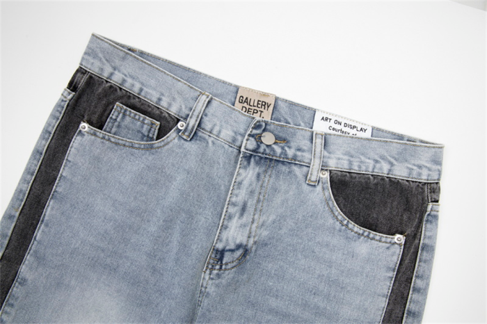 [buy more save more]  Knee Embroidered logo side striped flared jeans 2 colors