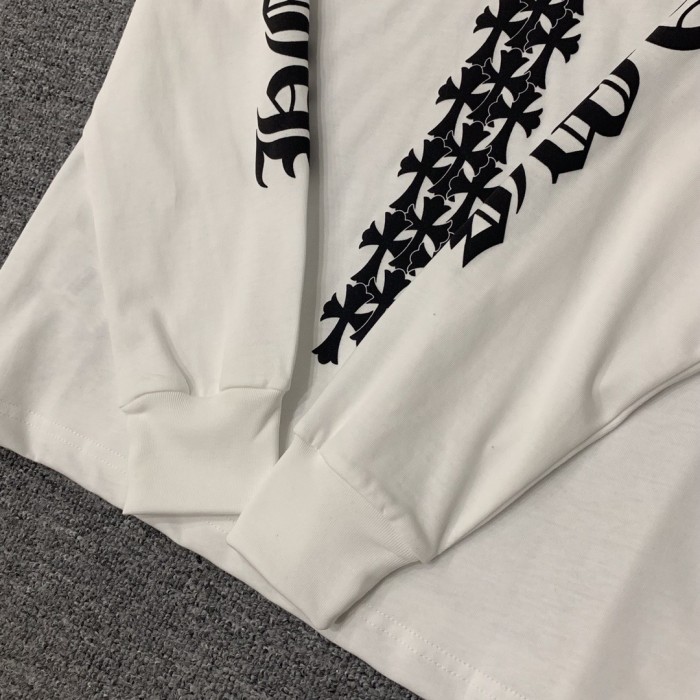 1:1 quality version Back Vertical Cross Long Sleeve T-Shirt