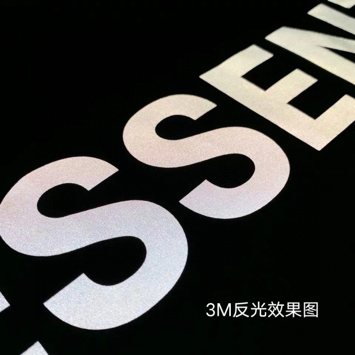 [Big & Tall for weights up to 220 lbs]1:1 quality version Reflective large letters on the back tee