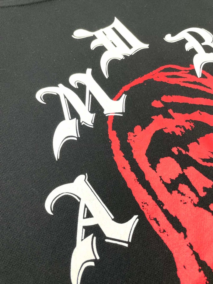1:1 quality version Sanskrit skull zipper hoodie