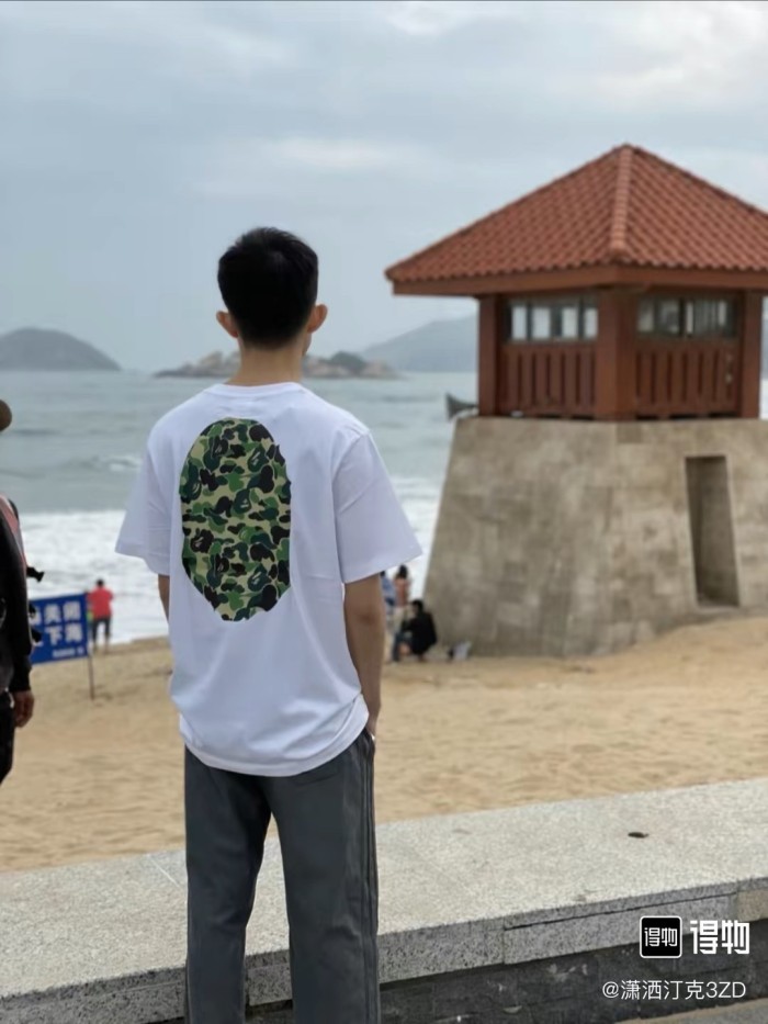 1:1 quality version ABC camo ape head logo tee