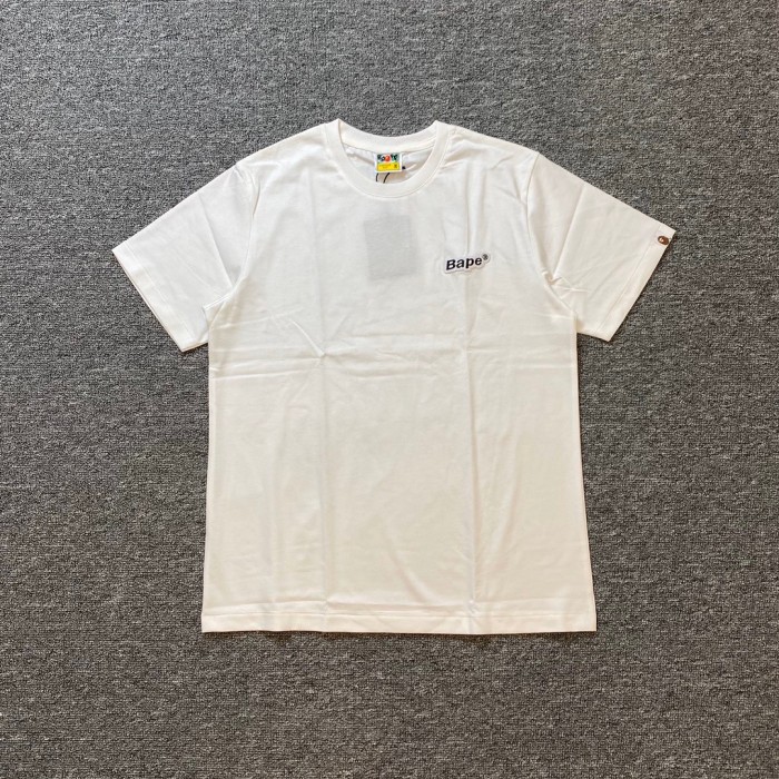 1:1 quality version Ape head behind the badge pattern collection tee