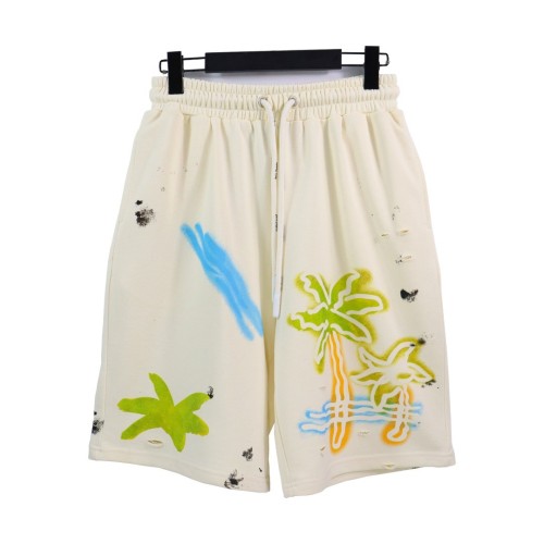 [Buy More Save More]Coconut letter print frayed men's summer shorts