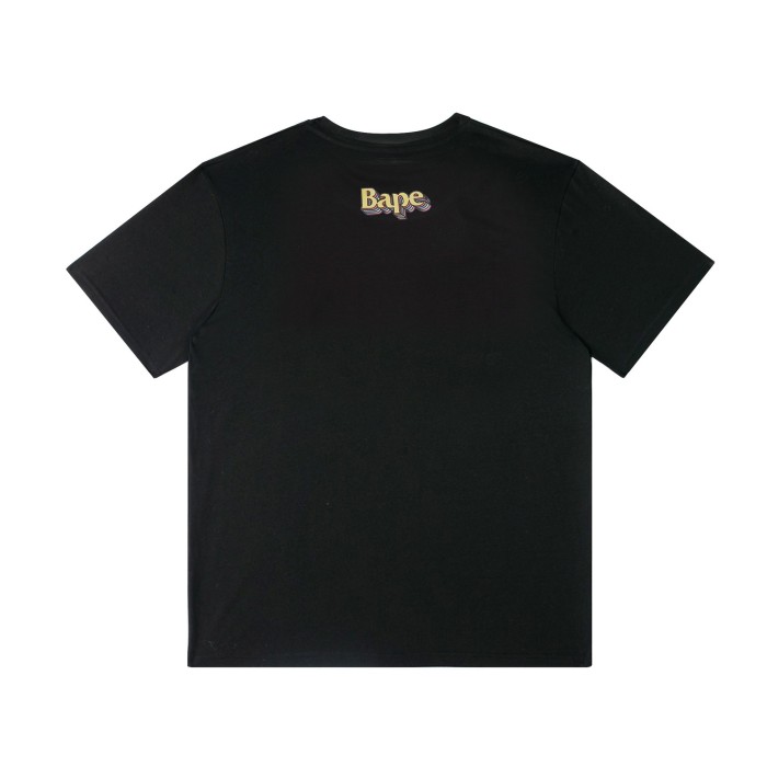 Ape 3D three-dimensional colorful letters short-sleeved T-shirt