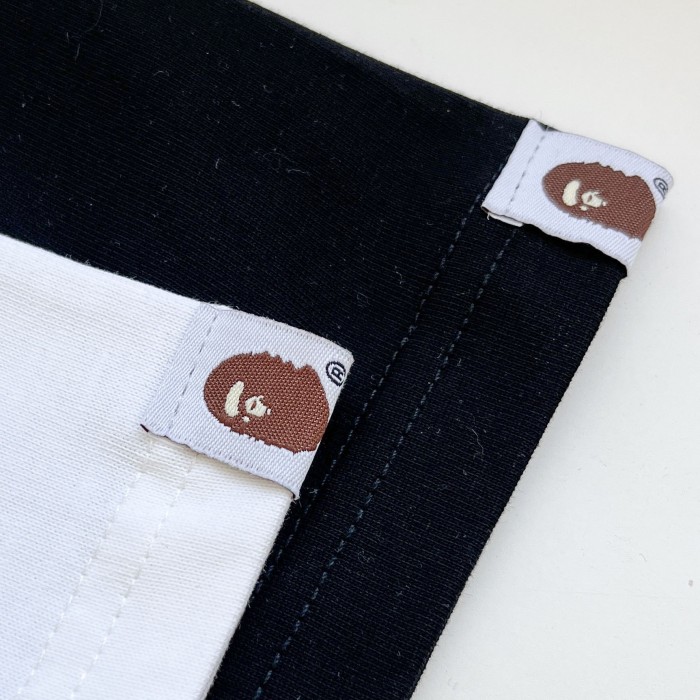 [buy more save more]Ape letters loafers pattern short-sleeved T-shirt