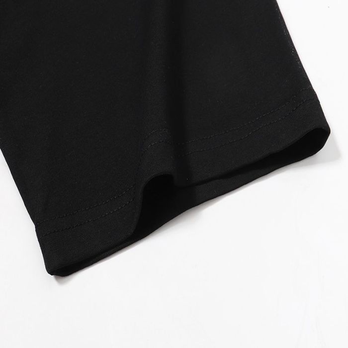 Back luminous letters thorn pattern tee