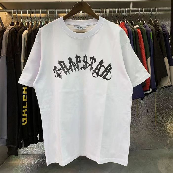 Gradient letters with thorns pattern tee