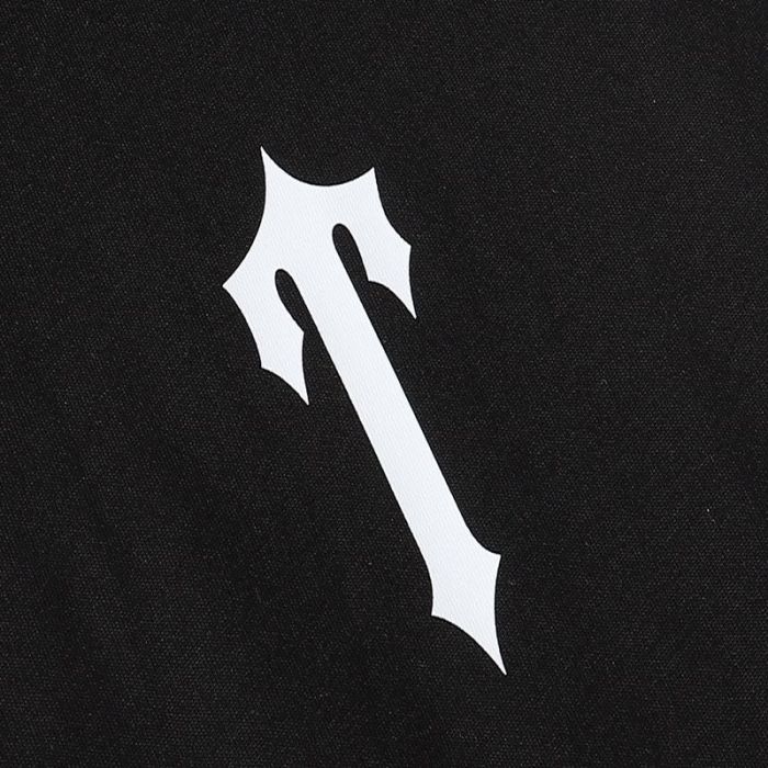 Back luminous letters thorn pattern tee