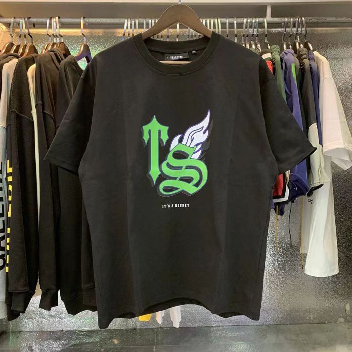 Green pattern print tee 2 colors