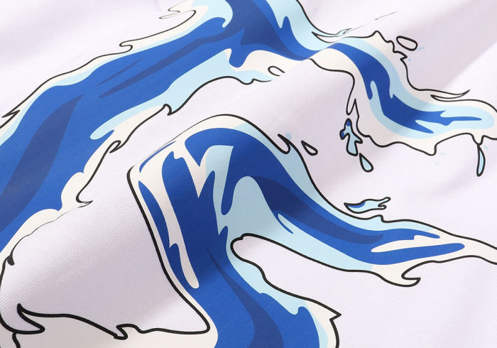 Yacht wave print tee 2 colors