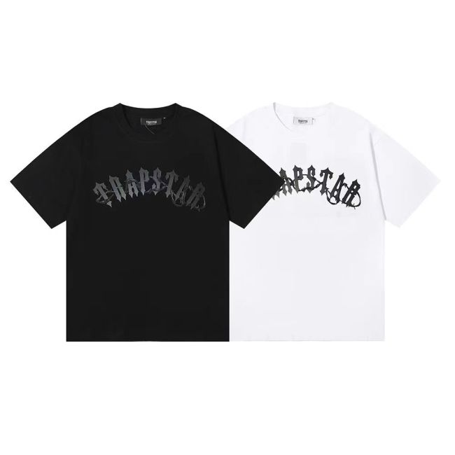 Gradient letters with thorns pattern tee