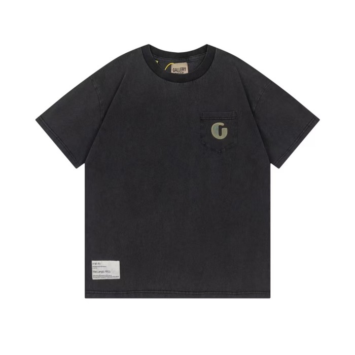 1:1 quality version Colorful letter printing washed tee