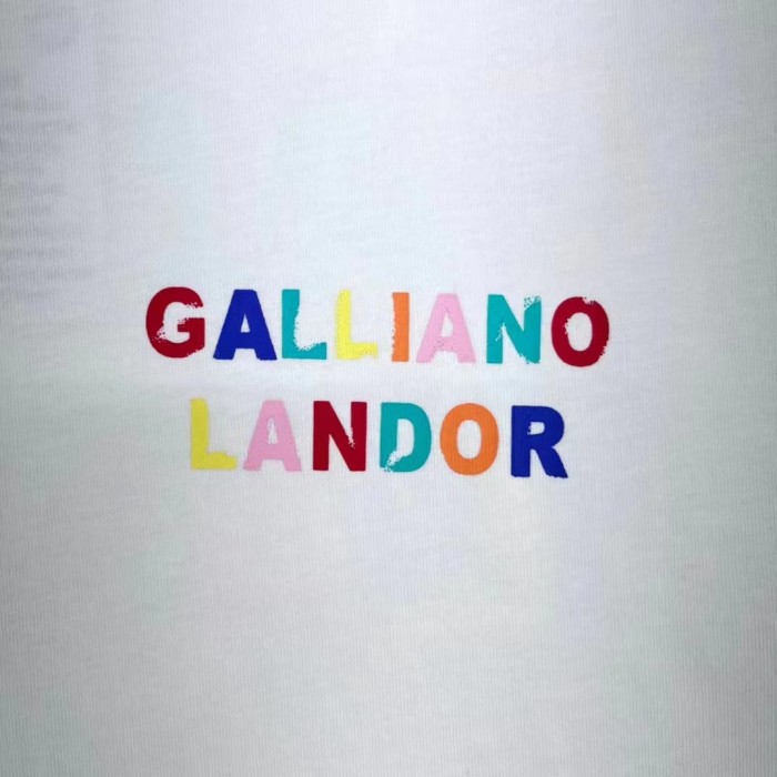 Colorful letter print tee 2 colors