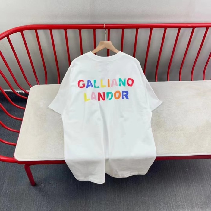 Colorful letter print tee 2 colors