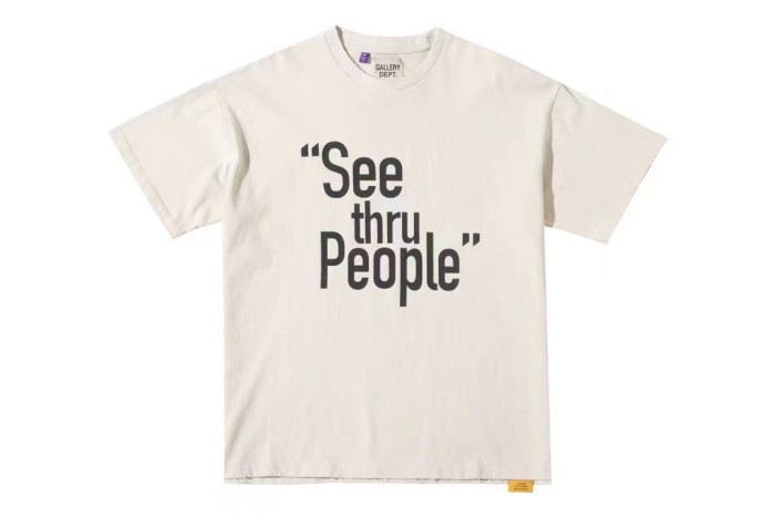 1:1 quality version Alphabet slogans destroy washed tee