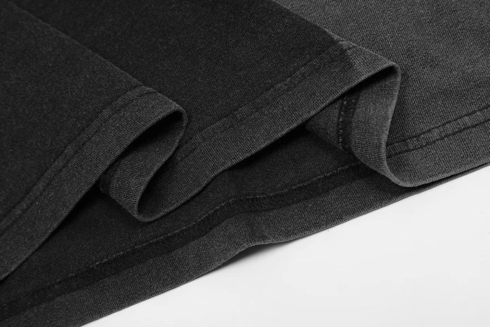 1:1 quality version Washed vintage do-over washed tee