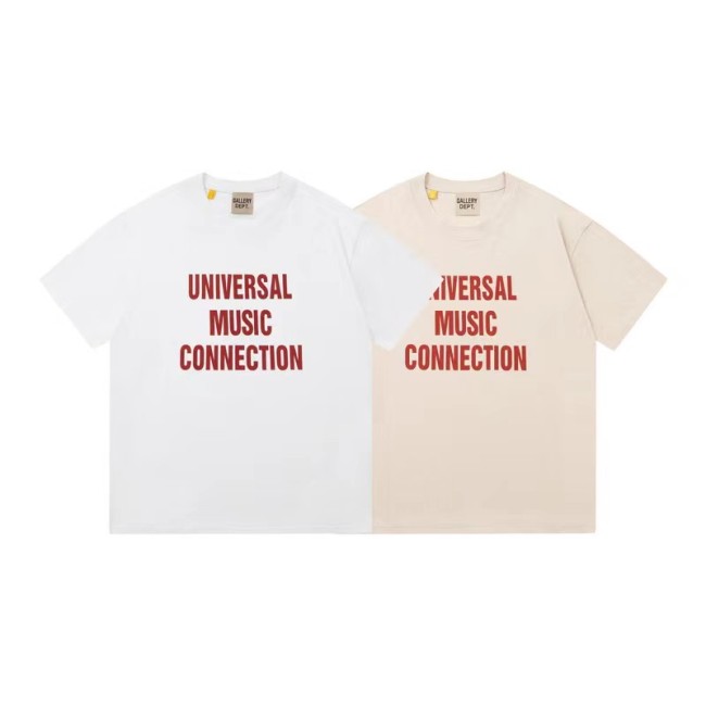 Red letter print tee