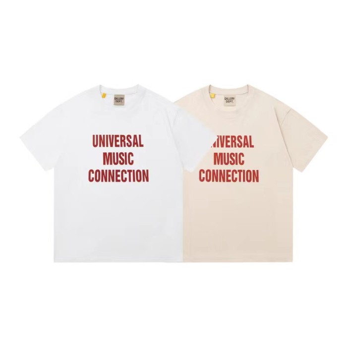 Red letter print tee