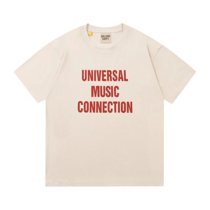 Red letter print tee