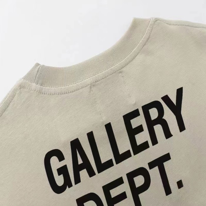 1:1 quality version English alphabet print wash to make old washed tee
