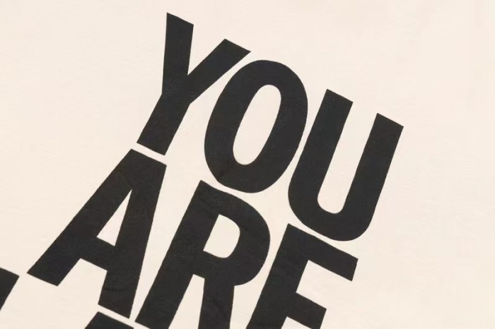 You're late lettering tee