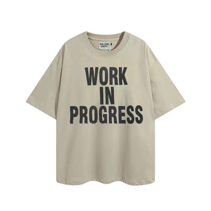 1:1 quality version English alphabet print wash to make old washed tee