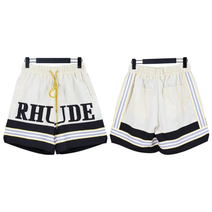 Men's letter embroidered five-point shorts