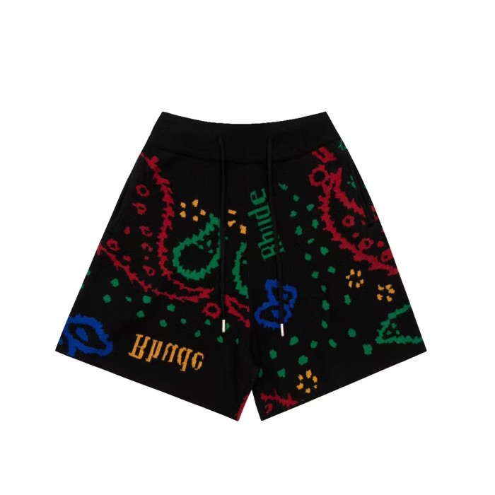 [Buy More Save More]1:1 quality version Men's appliqué knit cashew flower shorts