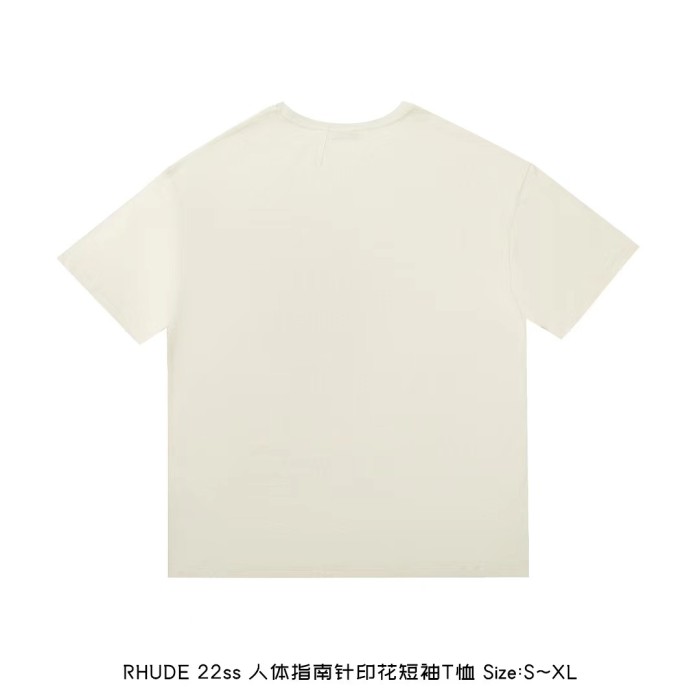 [buy more save more]Human compass printed short-sleeved T-shirt