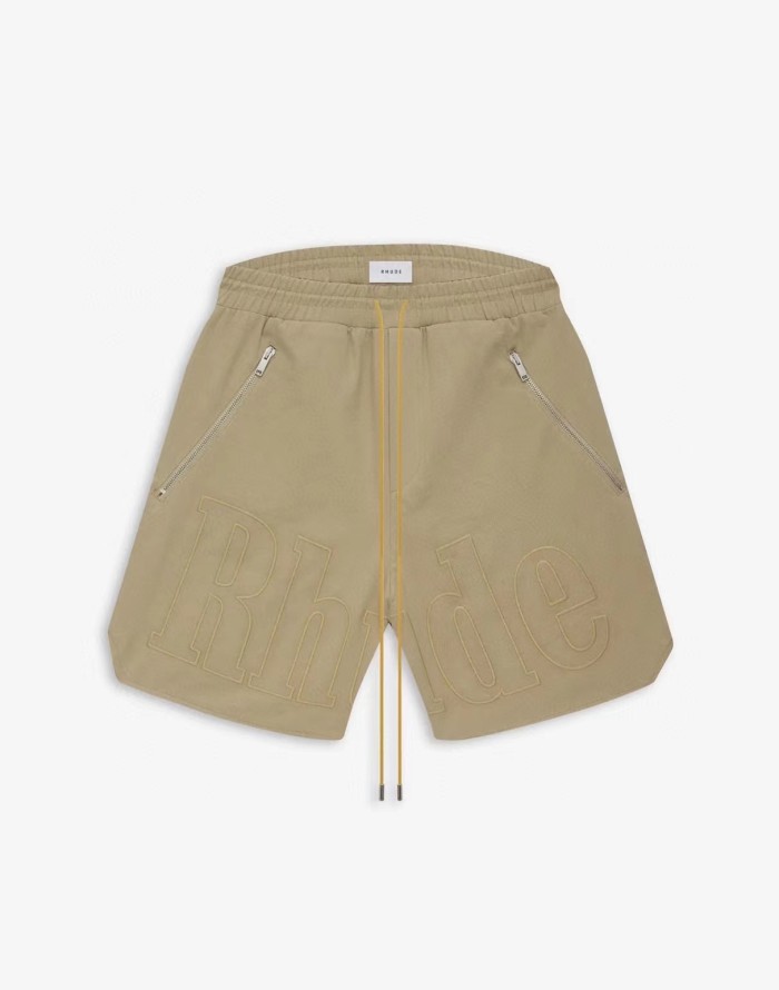 1:1 quality version Summer letter embroidery drawstring shorts 2 colors