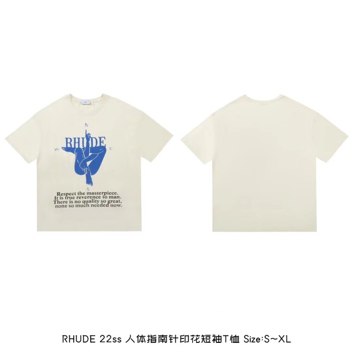 [buy more save more]Human compass printed short-sleeved T-shirt