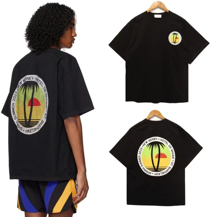 Men's Sunset Coconut Logo Print tee