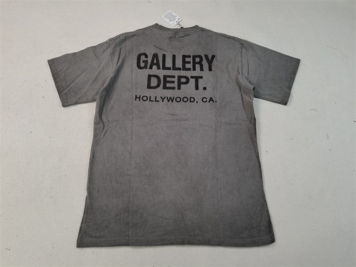 1:1 quality version Classic letter slogan print washed tee