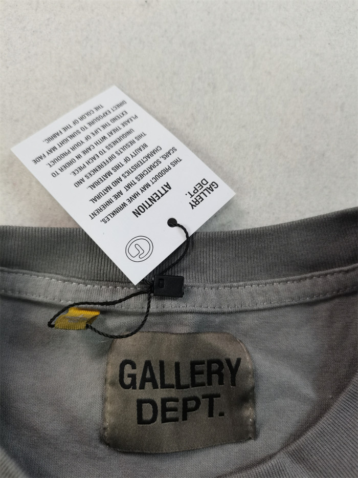 1:1 quality version Classic letter slogan print washed tee