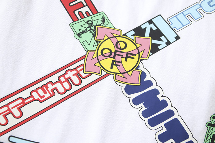 Billboard style graffiti arrow tee 2 colors