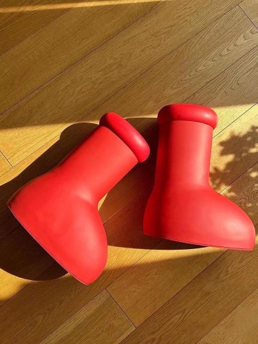 [buy more save more]Astro Big Red Boots [with MSCHF logo on bottom]