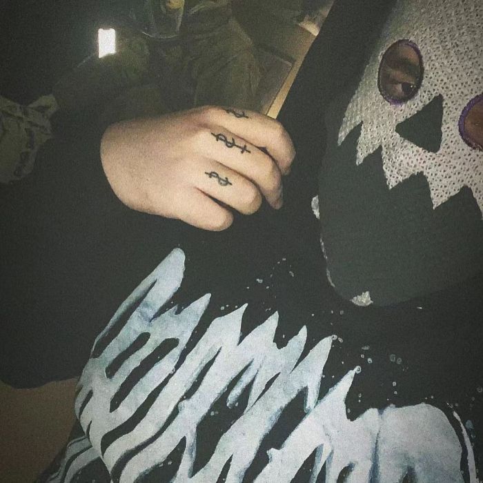 Blue embroidered logo hoodie