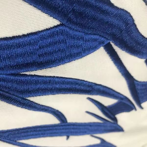 Blue embroidered logo hoodie