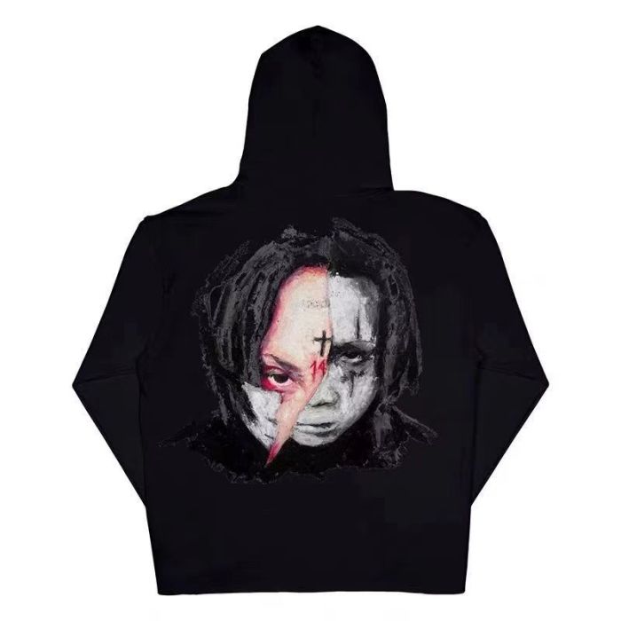 Colorful monogram logo hoodie 2 colors