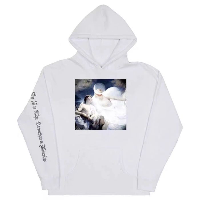 Heavenly oil painting pattern hoodie 2 colors