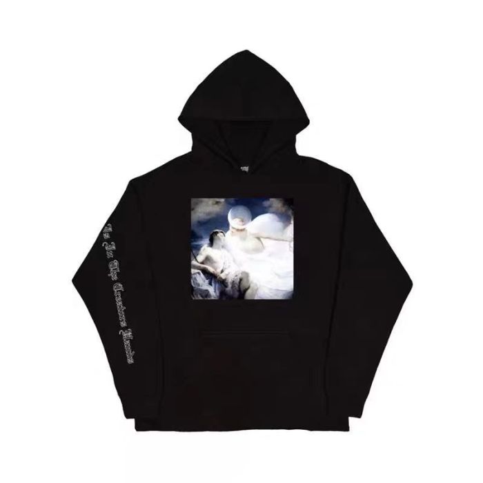 Heavenly oil painting pattern hoodie 2 colors