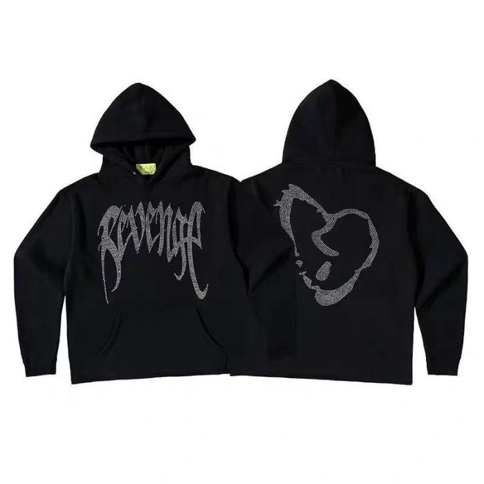 Stamping diamond heartbreak hoodie 2 colors