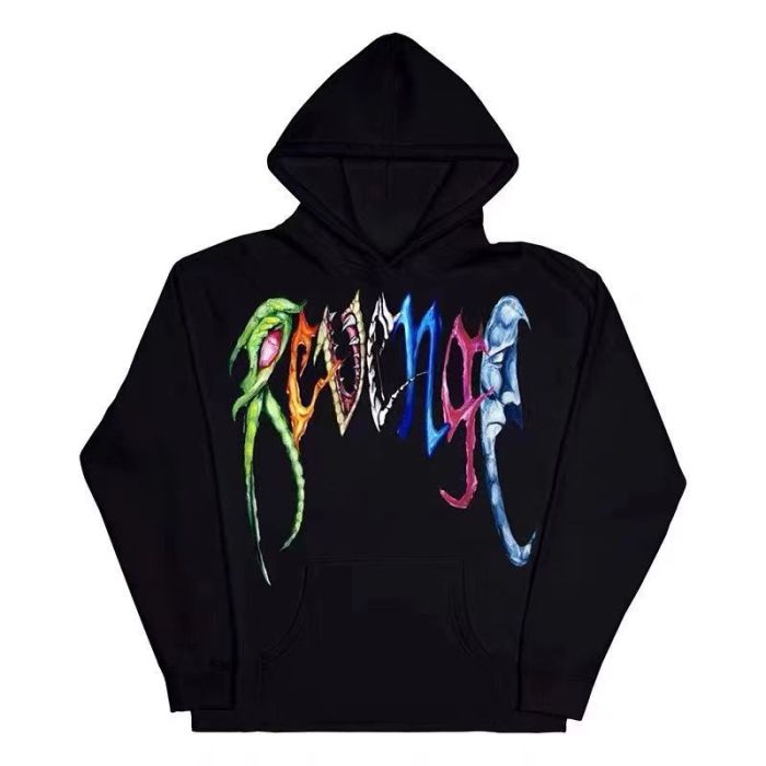 Colorful monogram logo hoodie 2 colors