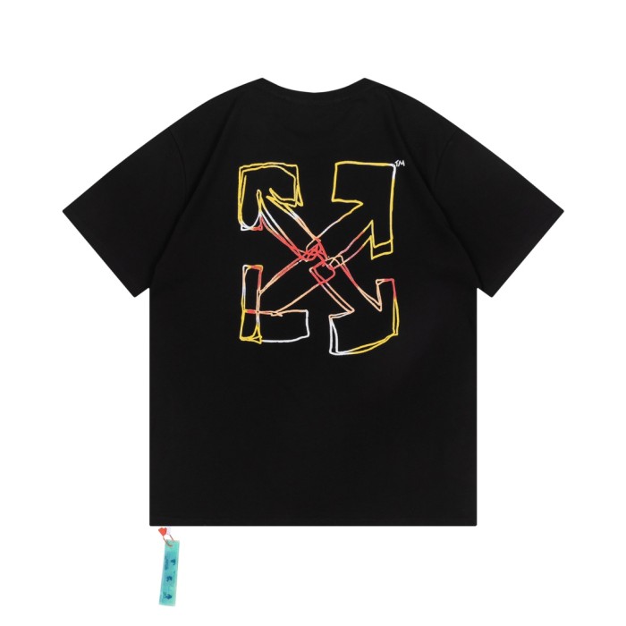 Cartoon villain sketch arrow short-sleeved T-shirt