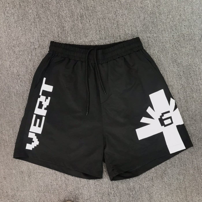 [Buy More Save More]Pixel style letter beach shorts 2 colors