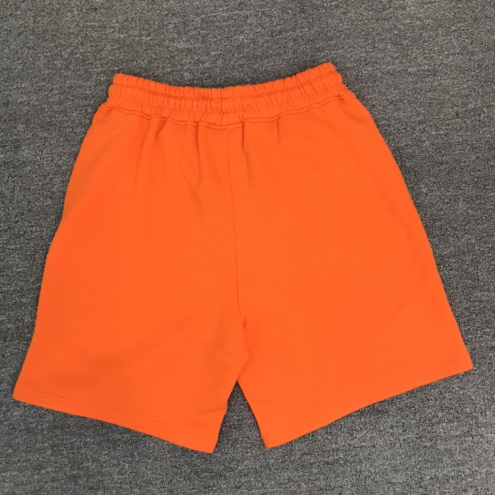 Pixel style letter print 6pm cotton shorts 2 colors