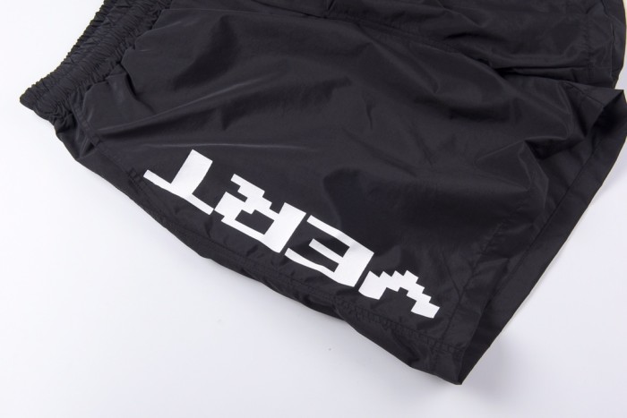 Pixel style letter 6pm beach shorts