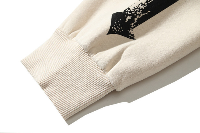 [buy more save more]Crucifix letter skull hoodie